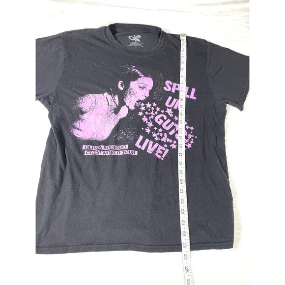 Olivia Rodrigo GUTS World Tour Tee Black L - Picture 4 of 7